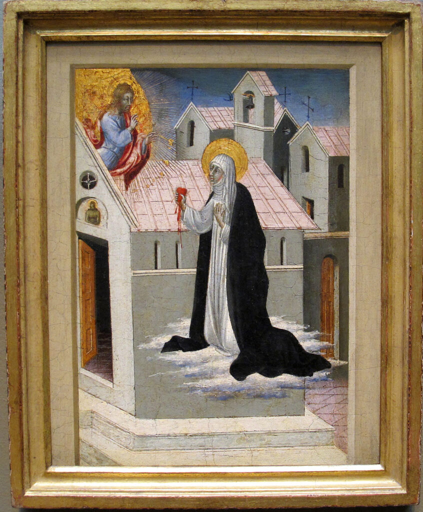 Sainte Catherine de Sienne de Giovanni di Paolo - Pourquoi le coeur est-il le symbole de l'amour ?