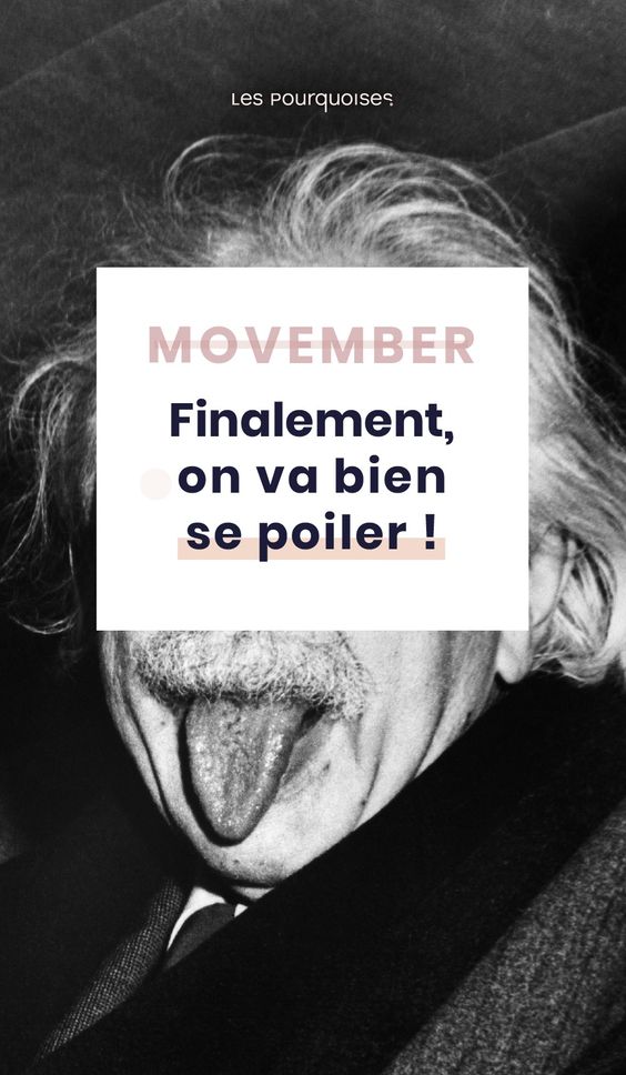 Movember : Albert Einstein et sa moustache